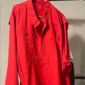 NWT Reel Legends Saltwater II Red Shirt